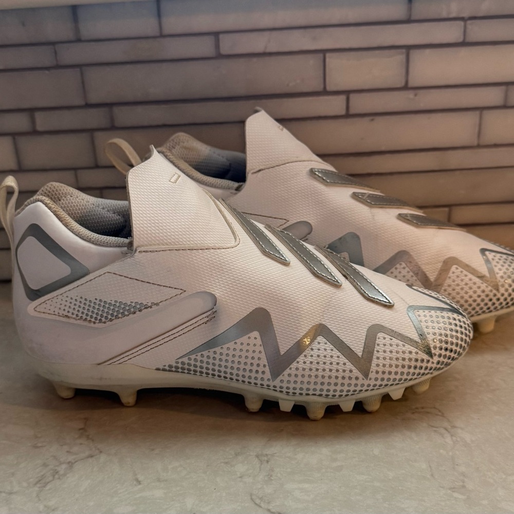 Adidas Gray and White Athletic Shoes